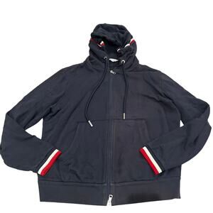 Moncler Full Zip Blue Sweater - Size XXL - Pre-Owned
